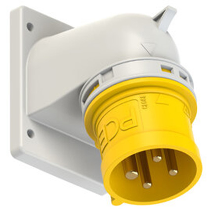 PCE 16A Panel Mount Angled Appliance Inlet (110 Volt, 3P+E Pin ...