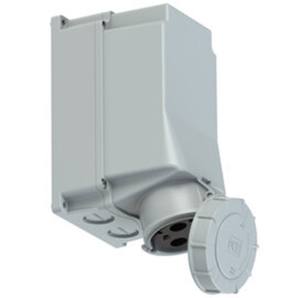 PCE 125A Emergency Wall Mount Socket (>50 Volt, 2P+E Pin Configuration ...