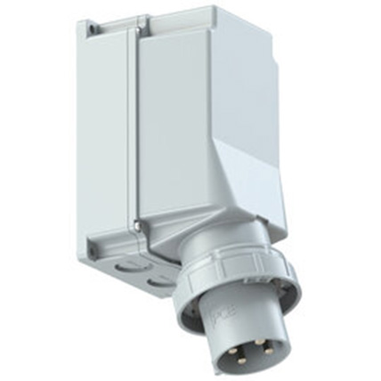 PCE 125A Emergency Wall Mount Appliance Inlet (>50 Volt, 3P+E Pin ...