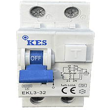 32A 30mA 2p Type A RCBO | KES Power & Light